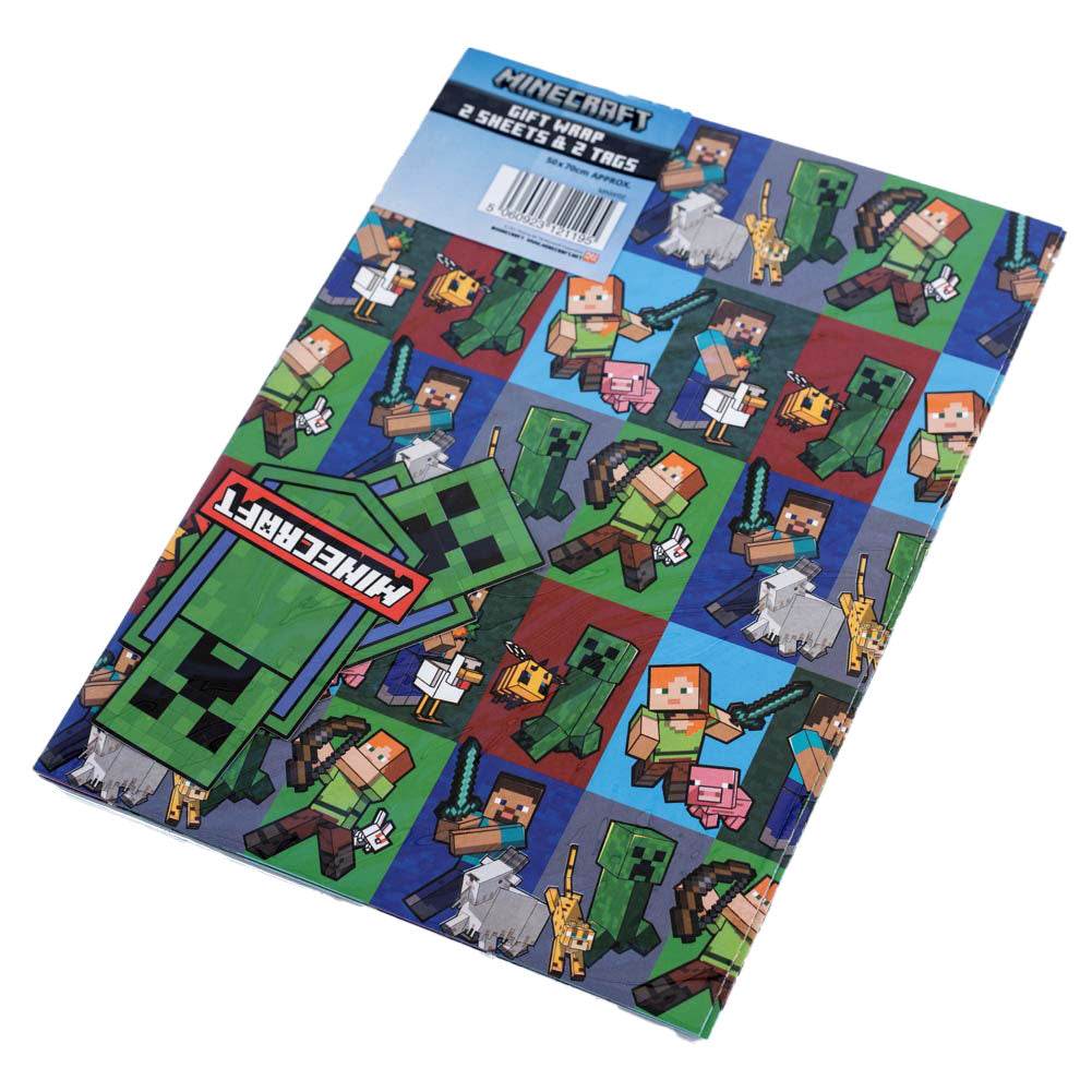 Minecraft Characters Gift Wrap - Gift Arch
