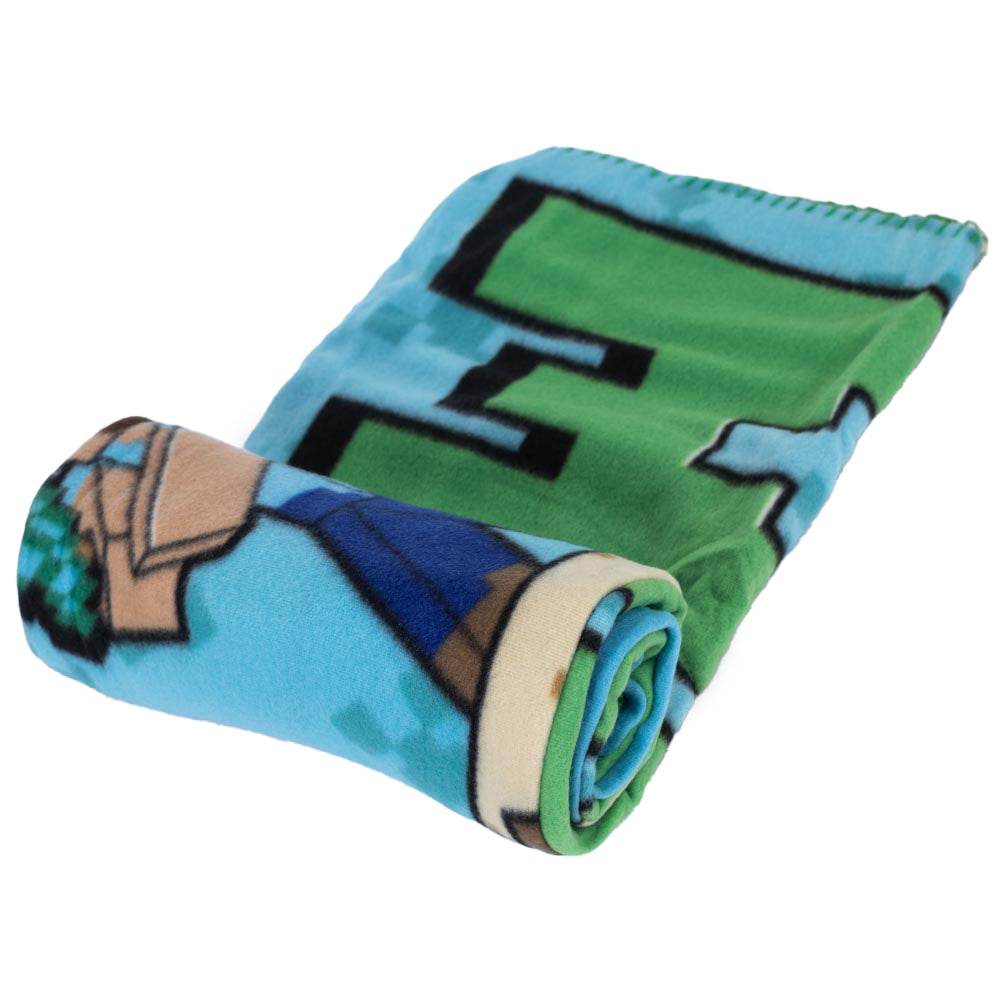 Minecraft Survival Mode Fleece Blanket - Gift Arch