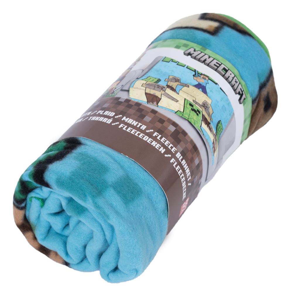 Minecraft Survival Mode Fleece Blanket - Gift Arch