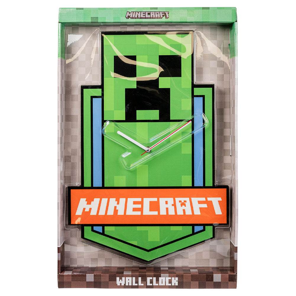 Minecraft XL Premium Metal Wall Clock - Gift Arch