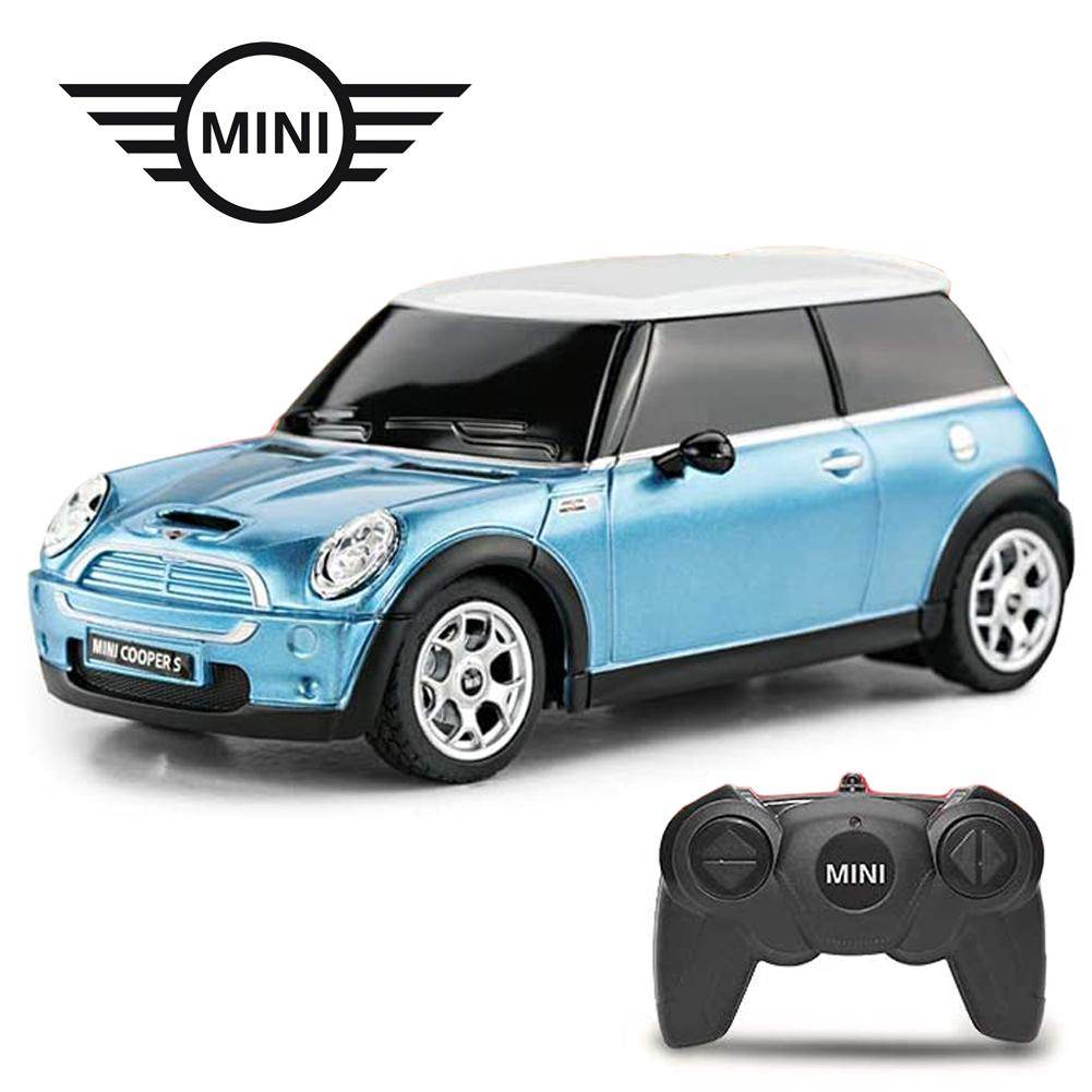 Mini Cooper S Radio Controlled Car 1:24 Scale Blue - Gift Arch