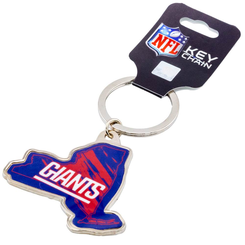 New York Giants State Shape Keyring - Gift Arch