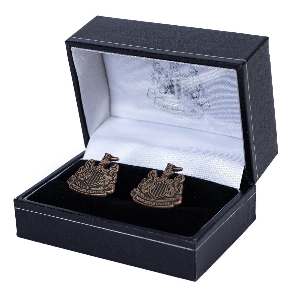 Newcastle United FC Antique Gold Cufflinks - Gift Arch