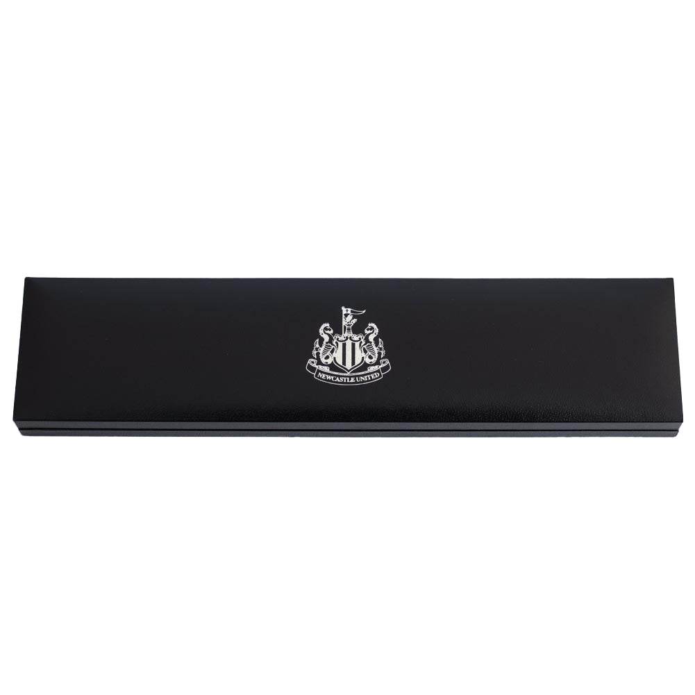 Newcastle United FC Black IP Leather Bracelet - Gift Arch