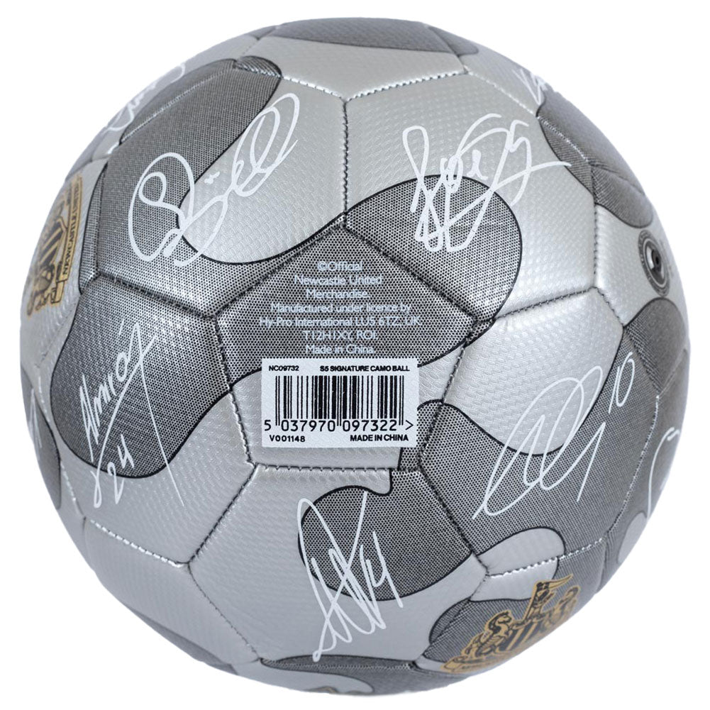 Newcastle United FC Camo Sig Football - Gift Arch