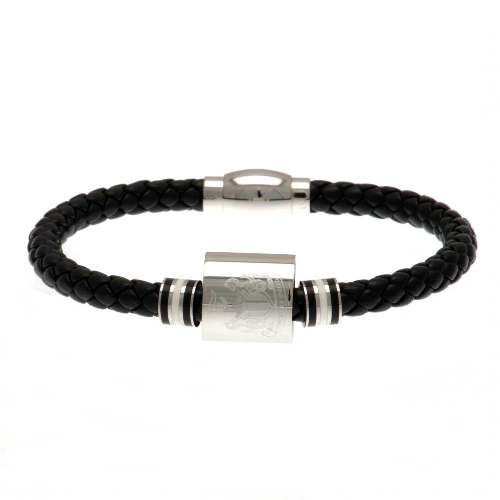 Newcastle United FC Colour Ring Leather Bracelet - Gift Arch