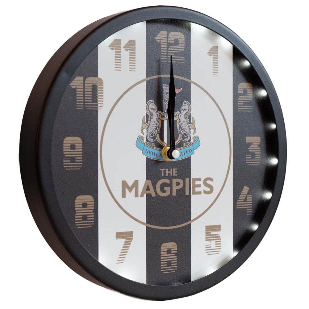 Newcastle United FC LED Stripe Wall Clock - Gift Arch