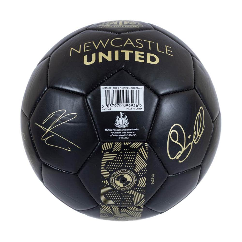 Newcastle United FC Sig Gold Phantom Skill Ball - Gift Arch