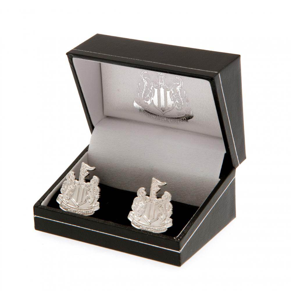 Newcastle United FC Silver Plated Formed Cufflinks - Gift Arch