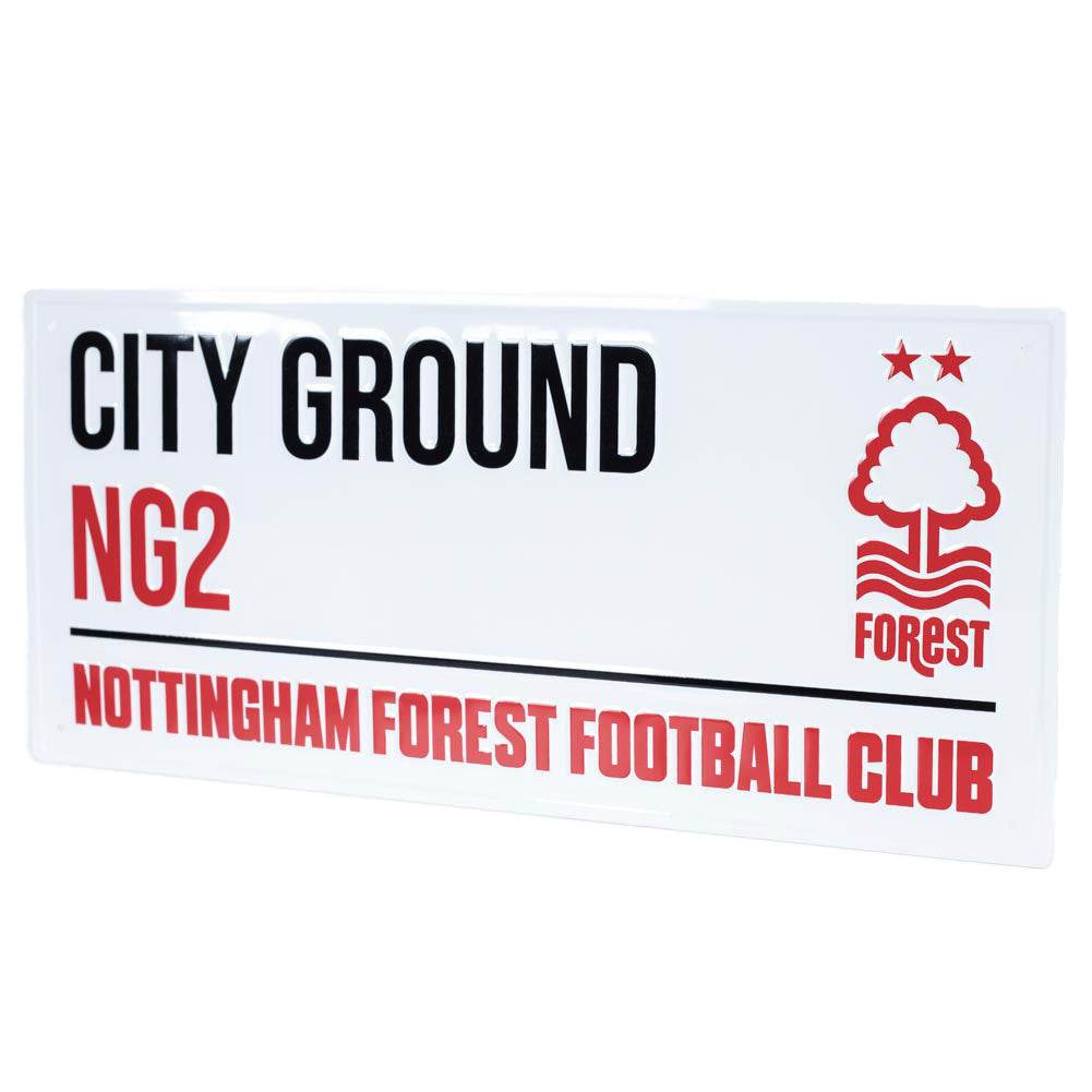 Nottingham Forest FC White Street Sign - Gift Arch