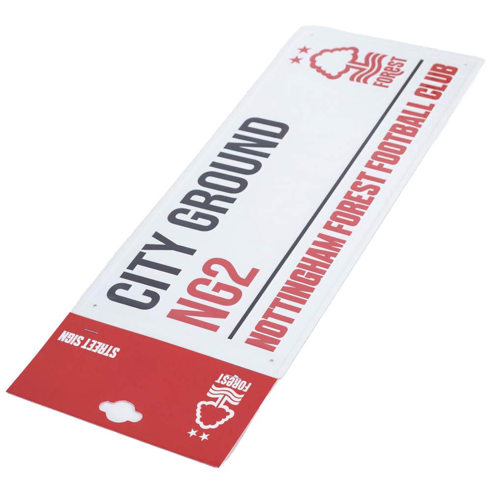 Nottingham Forest FC White Street Sign - Gift Arch