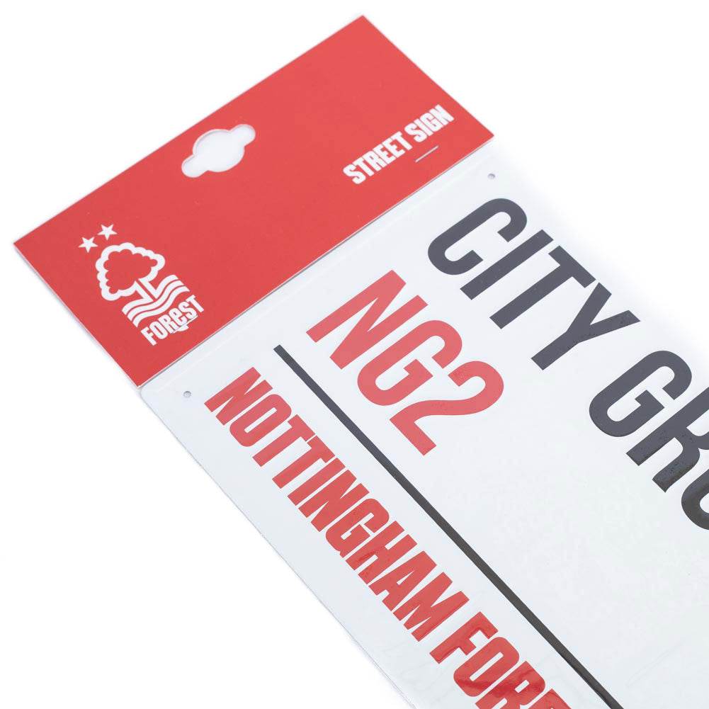 Nottingham Forest FC White Street Sign - Gift Arch