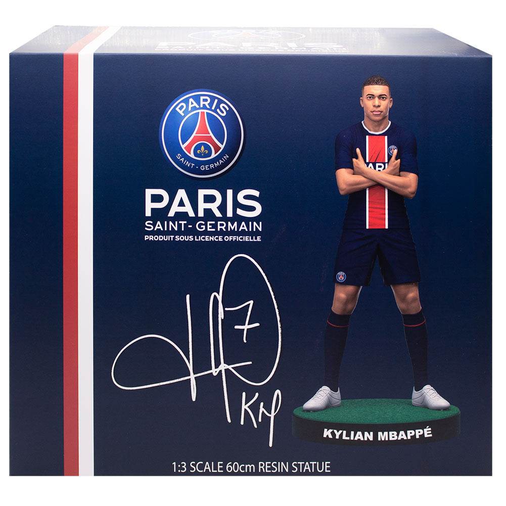 Paris Saint Germain FC Football's Finest Kylian Mbappe Premium Statue - Gift Arch