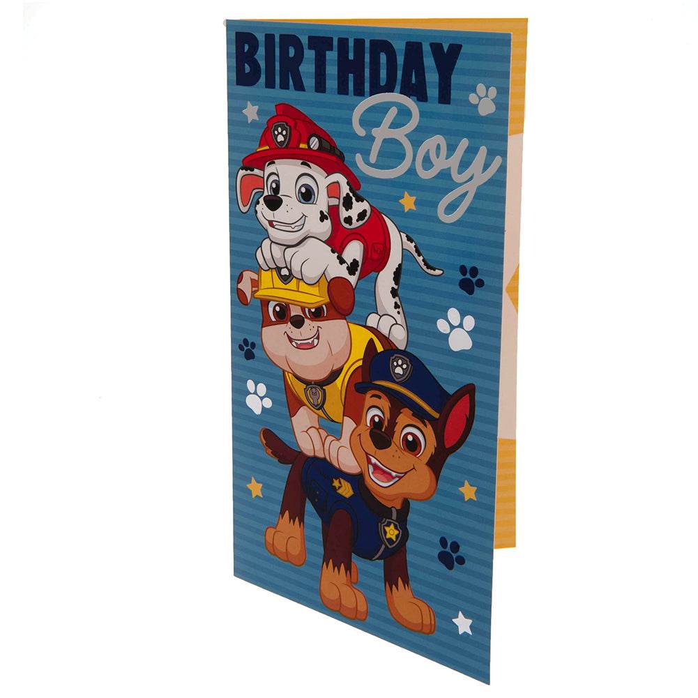 Paw Patrol Birthday Card Boy - Gift Arch
