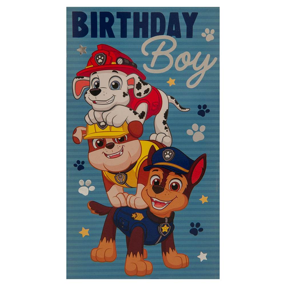 Paw Patrol Birthday Card Boy - Gift Arch