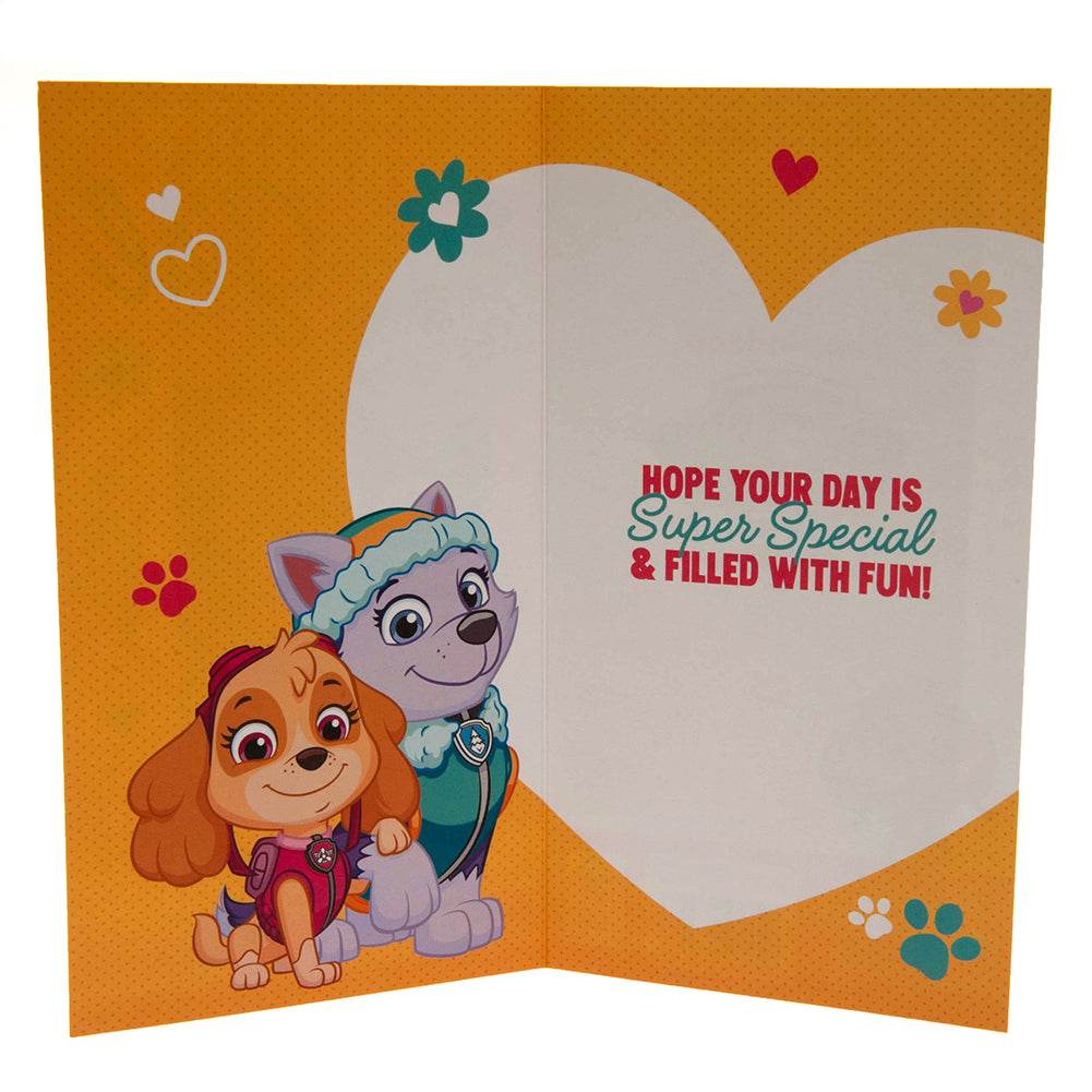 Paw Patrol Birthday Card Girl - Gift Arch