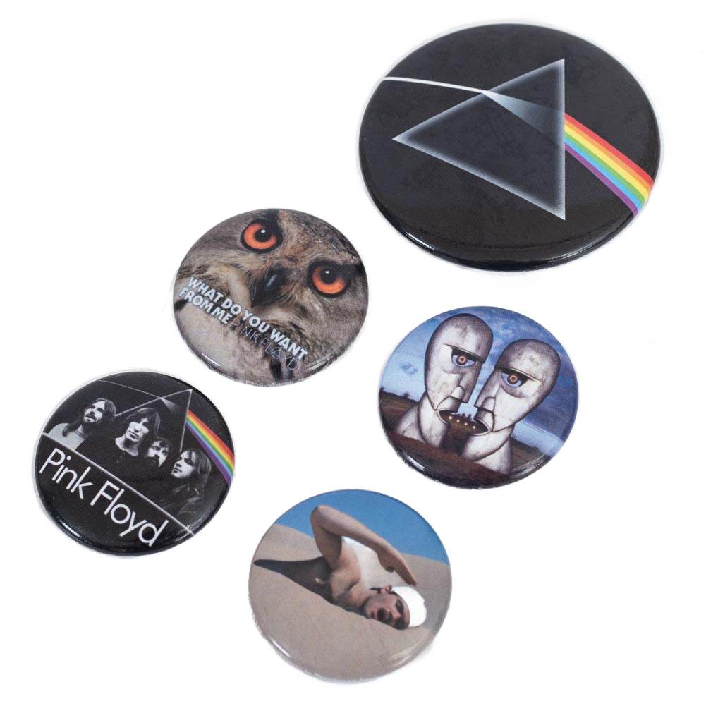 Pink Floyd Classic Button Badge Set - Gift Arch