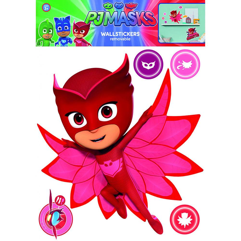 PJ Masks Wall Sticker A3 Owlette - Gift Arch