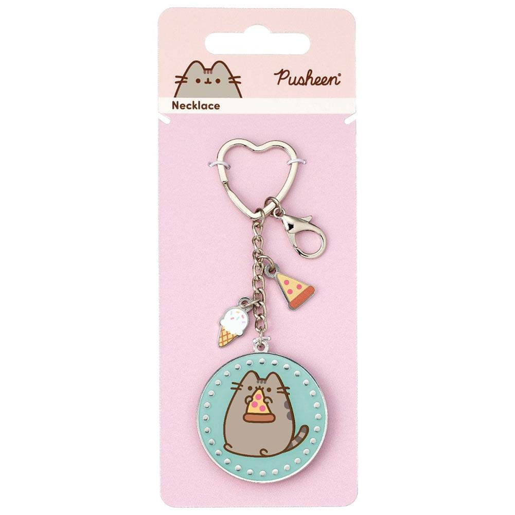 Pusheen Charm Keyring Pizza - Gift Arch