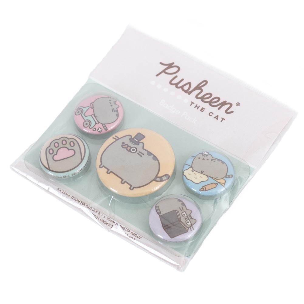 Pusheen Fancy Button Badge Set - Gift Arch