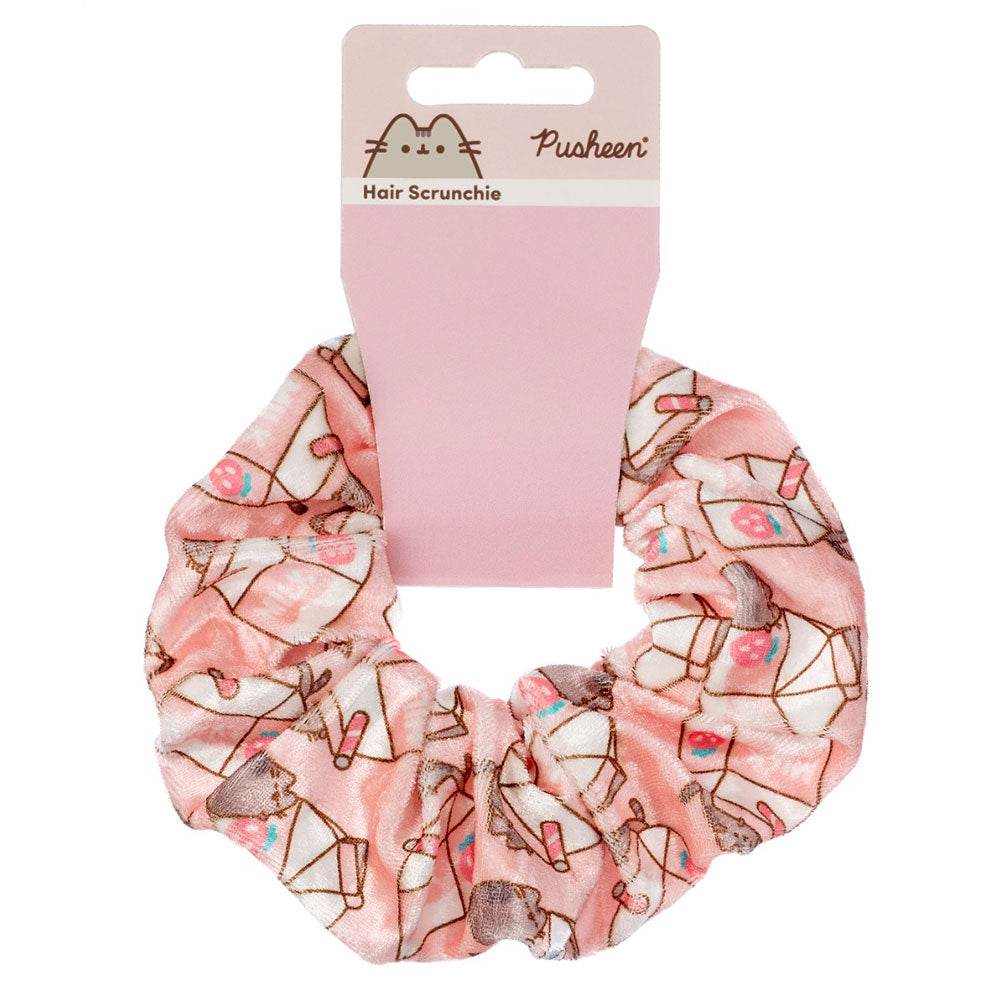 Pusheen Milkshake Hair Scrunchie - Gift Arch