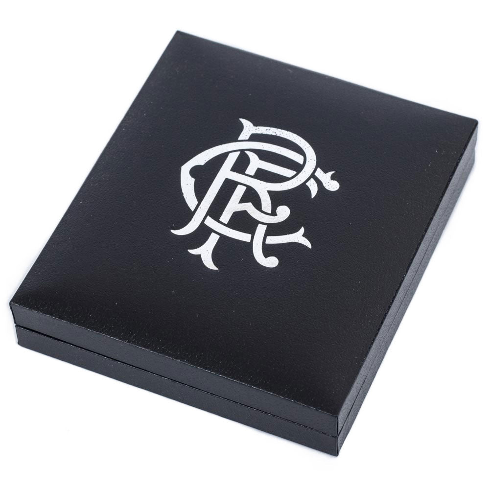 Rangers FC 18ct Gold Plated on Silver Pendant & Chain - Gift Arch