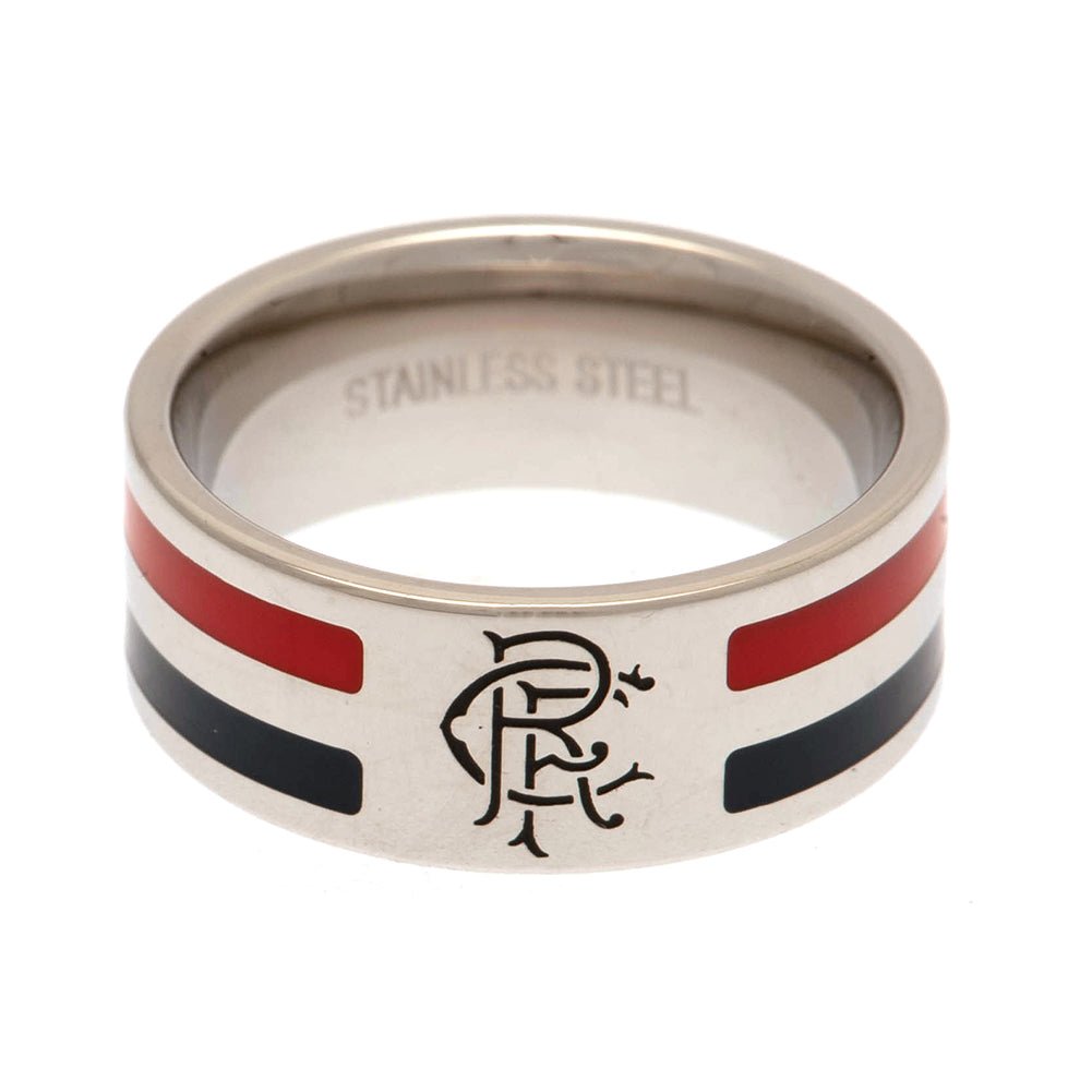 Rangers FC Colour Stripe Ring Large - Gift Arch