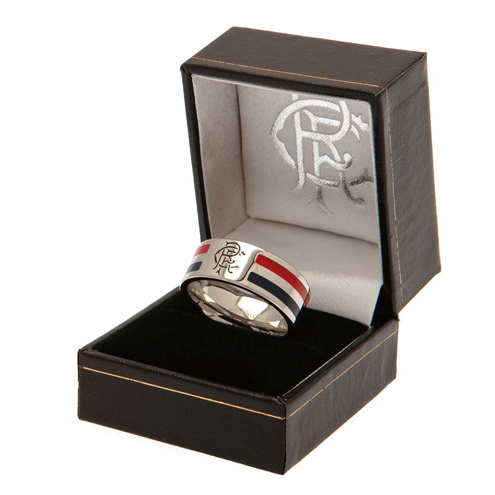 Rangers FC Colour Stripe Ring Large - Gift Arch