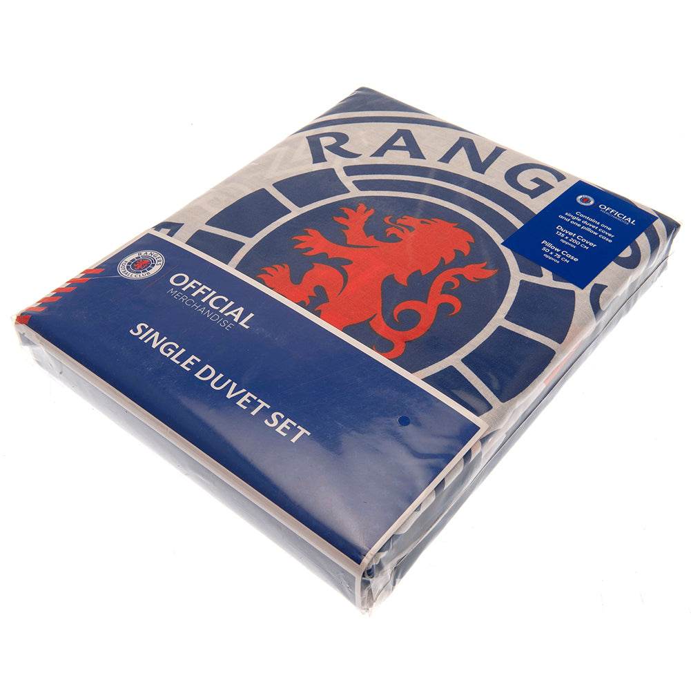 Rangers FC Pulse Single Duvet Set - Gift Arch
