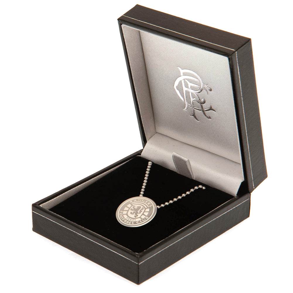 Rangers FC Ready Crest Stainless Steel Pendant & Chain - Gift Arch