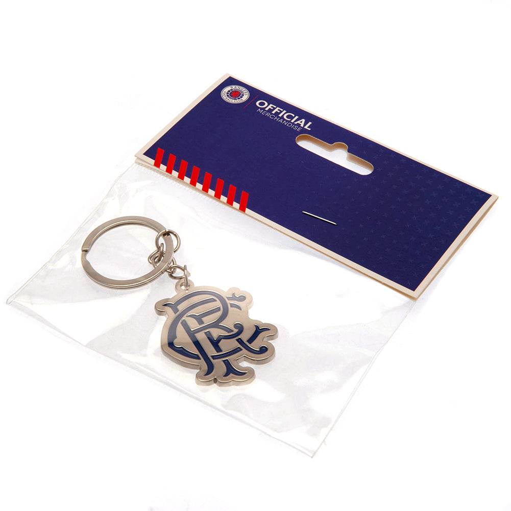 Rangers FC Scroll Crest Keyring - Gift Arch