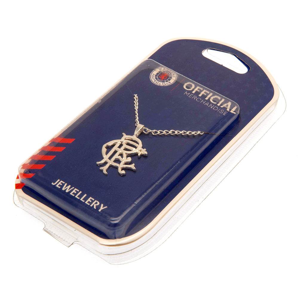 Rangers FC Silver Plated Pendant & Chain XL - Gift Arch