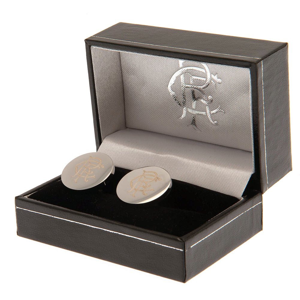 Rangers FC Stainless Steel Round Cufflinks - Gift Arch