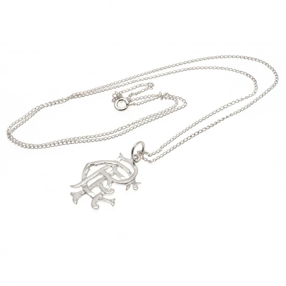 Rangers FC Sterling Silver Pendant & Chain Medium - Gift Arch