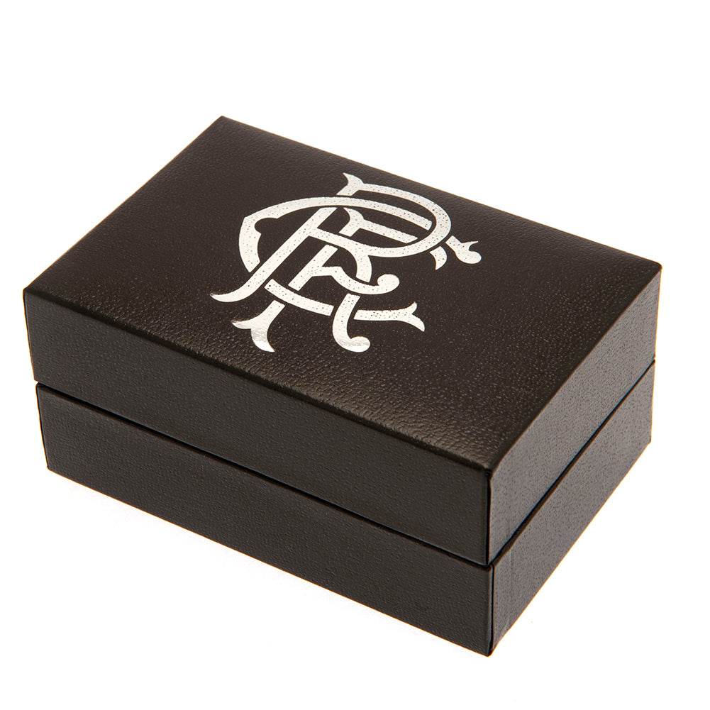 Rangers FC Sterling Silver Scroll Crest Cufflinks - Gift Arch