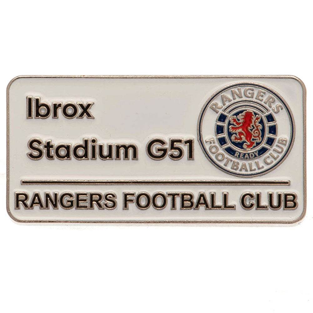 Rangers FC Street Sign Badge - Gift Arch