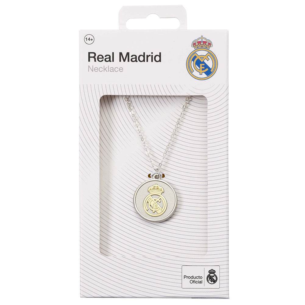 Real Madrid CF Silver Finish Necklace - Gift Arch