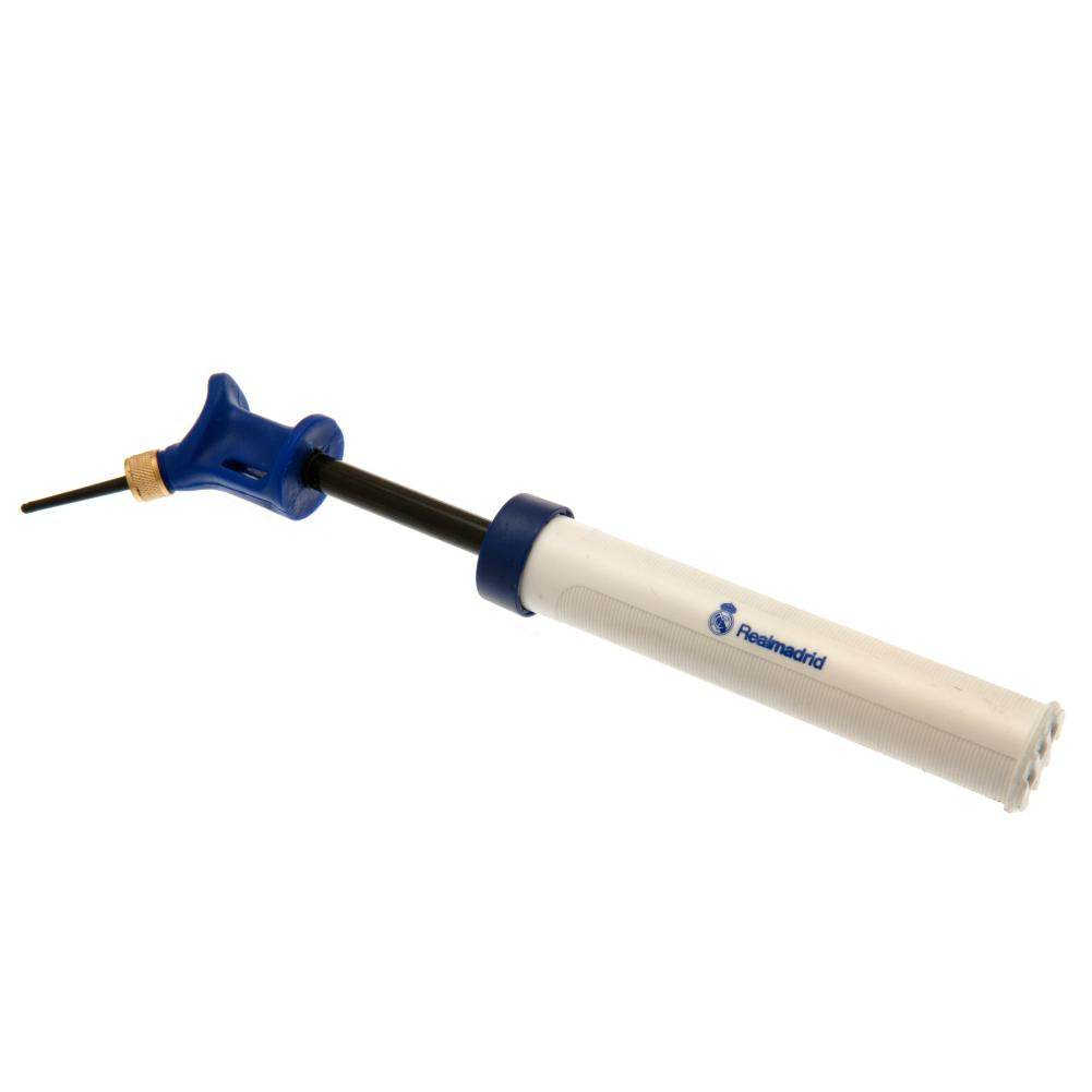 Real Madrid CF White Dual Action Football Pump - Gift Arch