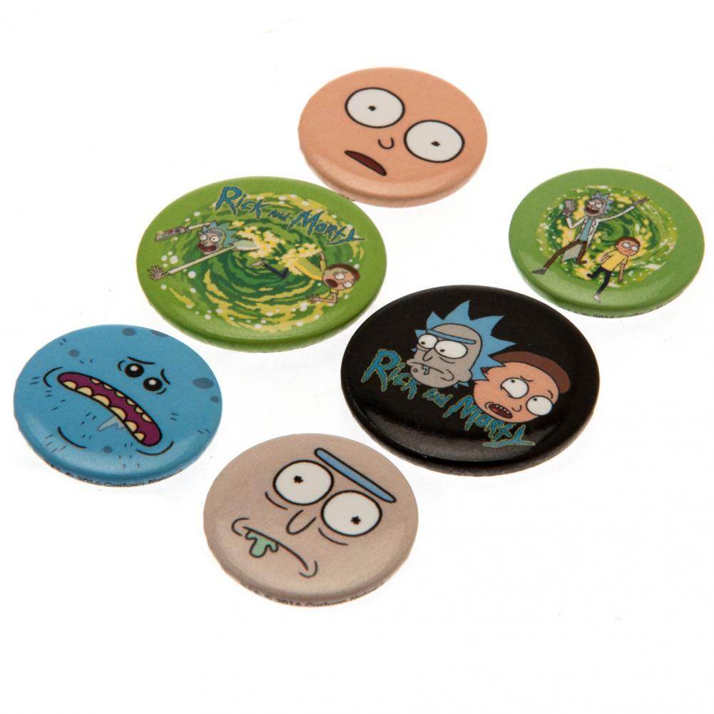 Rick And Morty Button Badge Set - Gift Arch