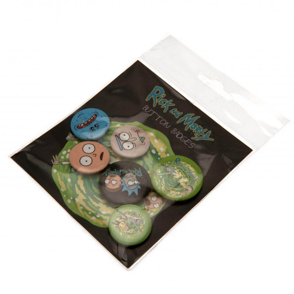 Rick And Morty Button Badge Set - Gift Arch