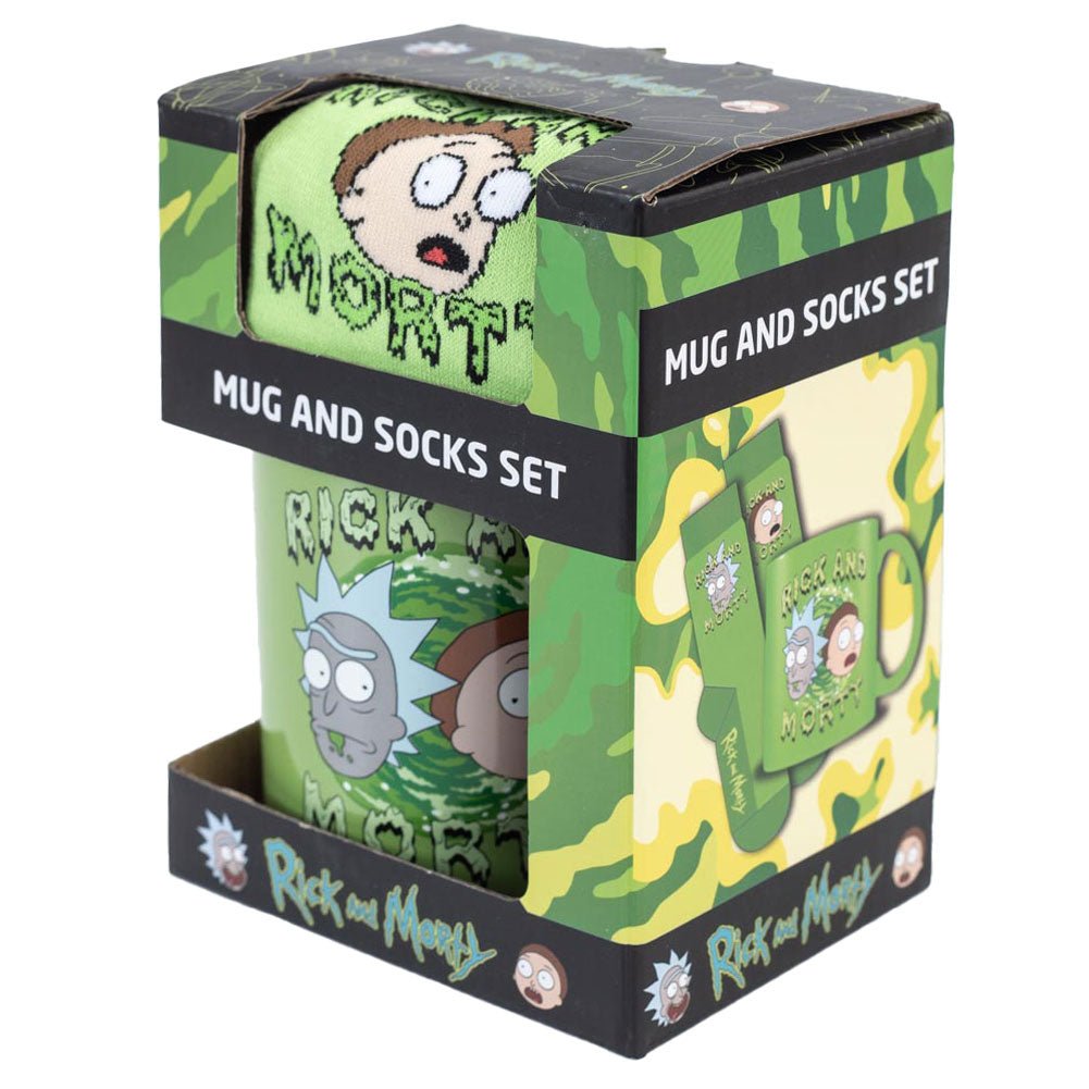 Rick And Morty Mug & Sock Set - Gift Arch