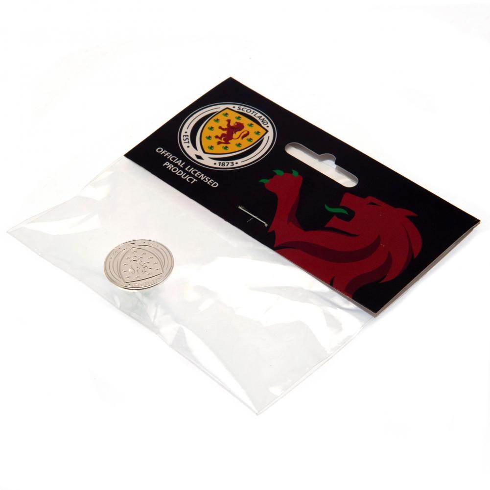 Scottish FA Silver Plated Crest Badge - Gift Arch