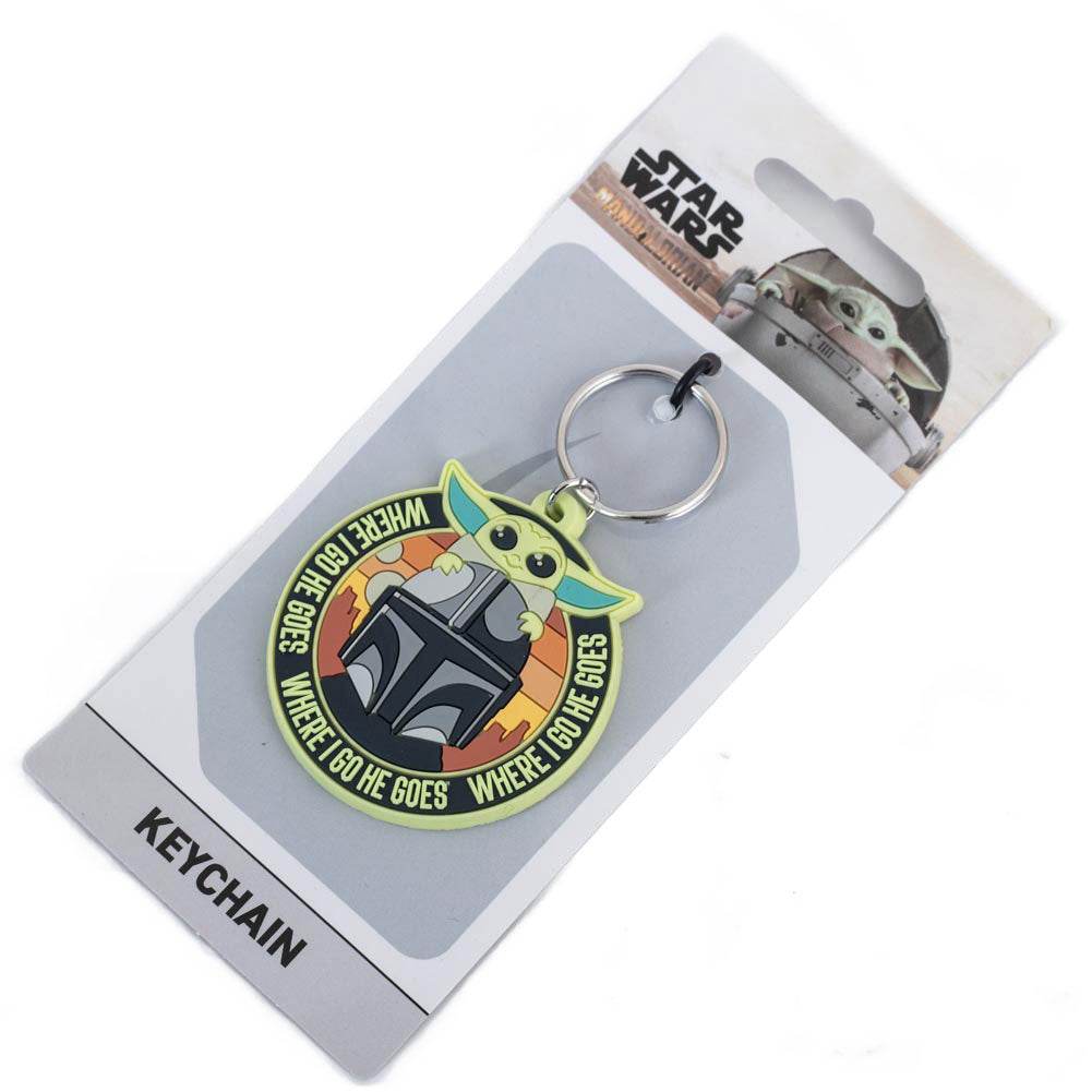 Star Wars: The Mandalorian Grogu & Mando PVC Keyring - Gift Arch