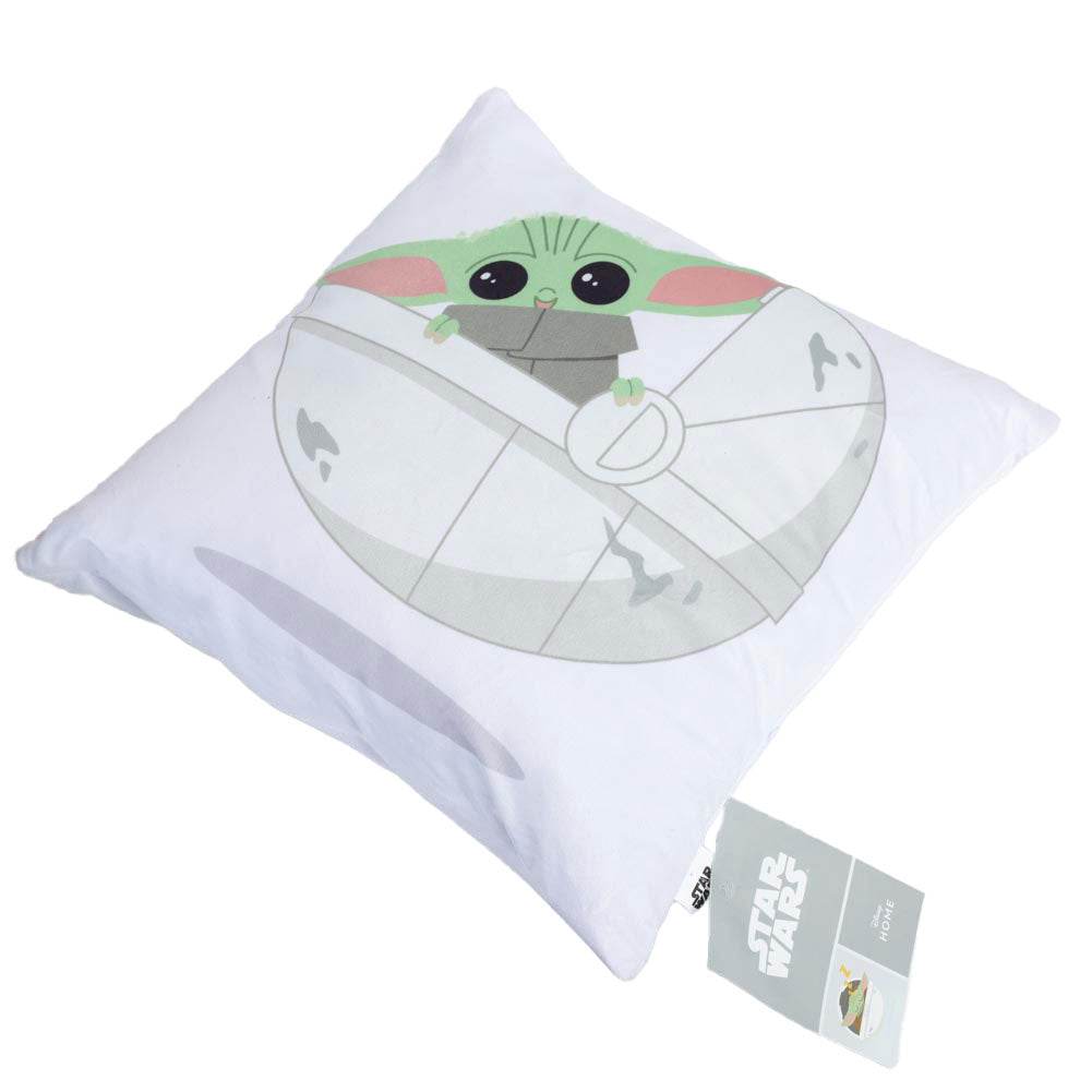 Star Wars: The Mandalorian Grogu Velvet Feel Cushion - Gift Arch