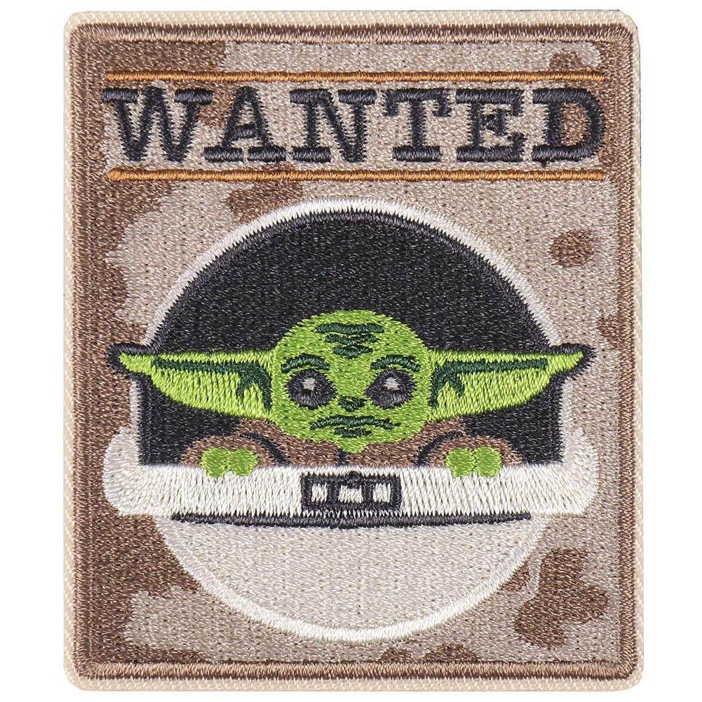 Star Wars: The Mandalorian Iron-On Patch Wanted - Gift Arch