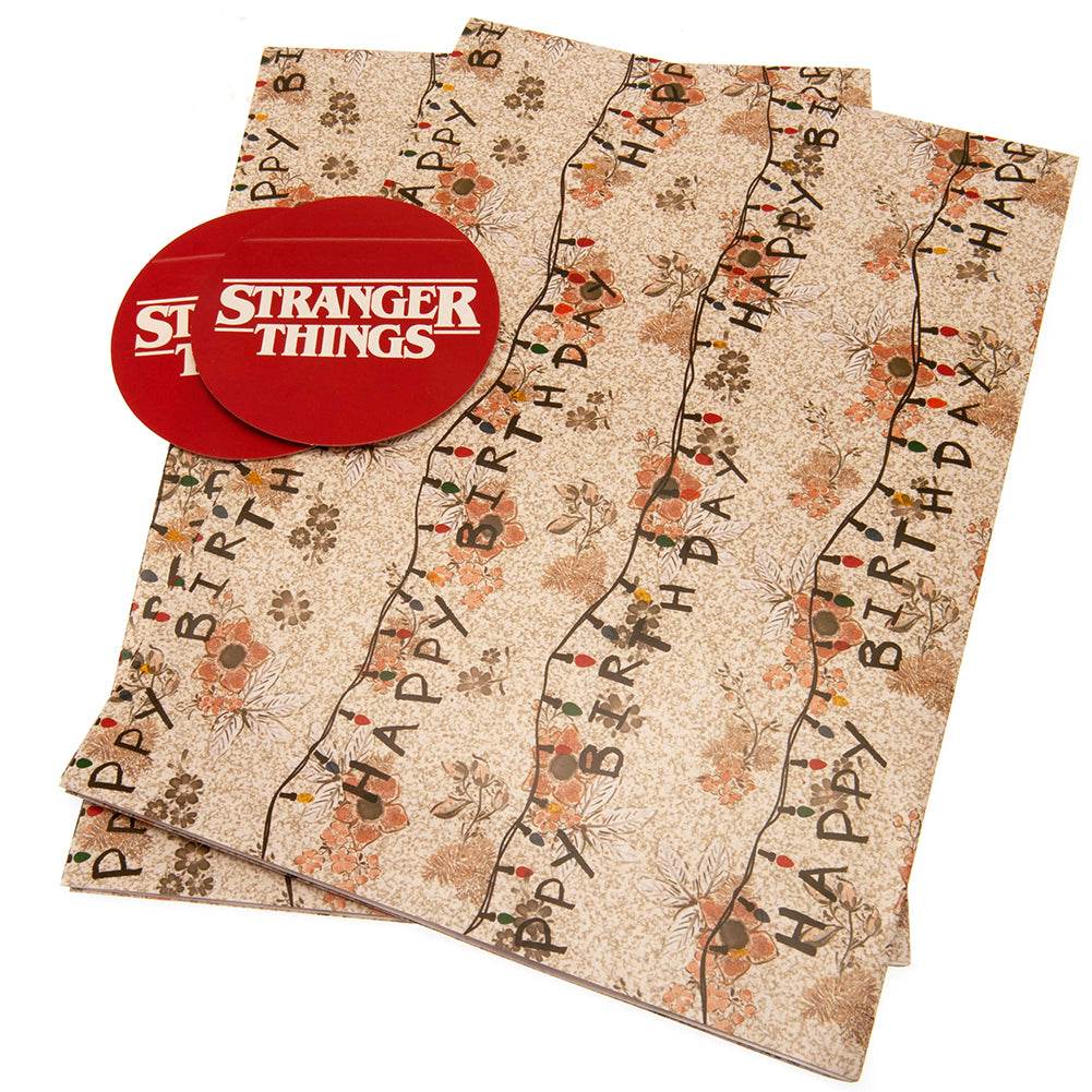 Stranger Things Gift Wrap - Gift Arch