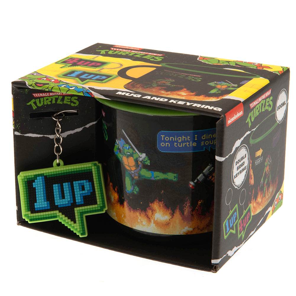 Teenage Mutant Ninja Turtle Enamel Mug & Keyring Set - Gift Arch