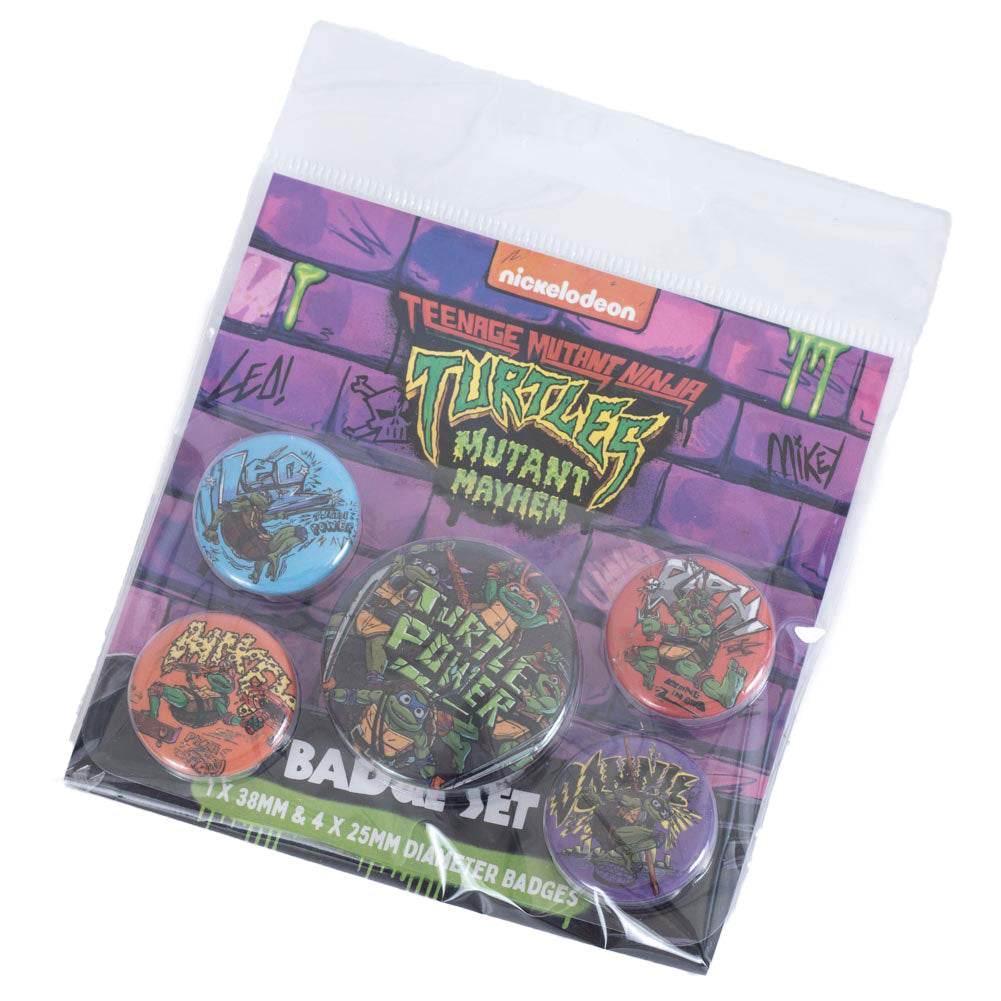 Teenage Mutant Ninja Turtles Button Badge Set - Gift Arch