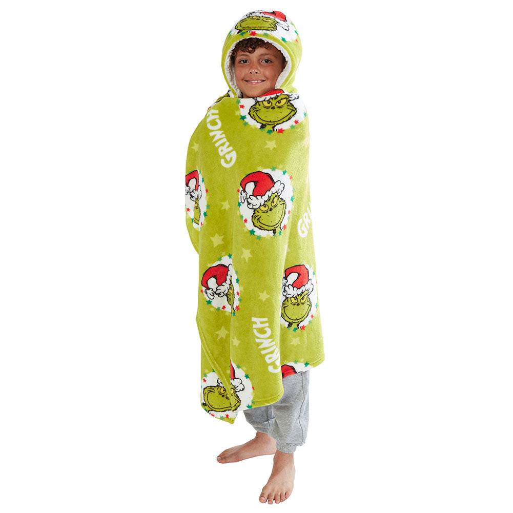 The Grinch Youths Hooded Blanket - Gift Arch