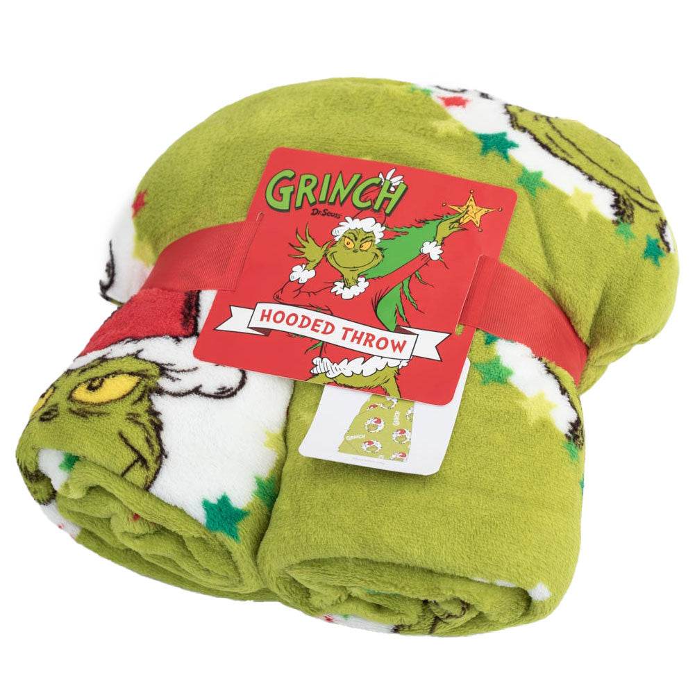 The Grinch Youths Hooded Blanket - Gift Arch